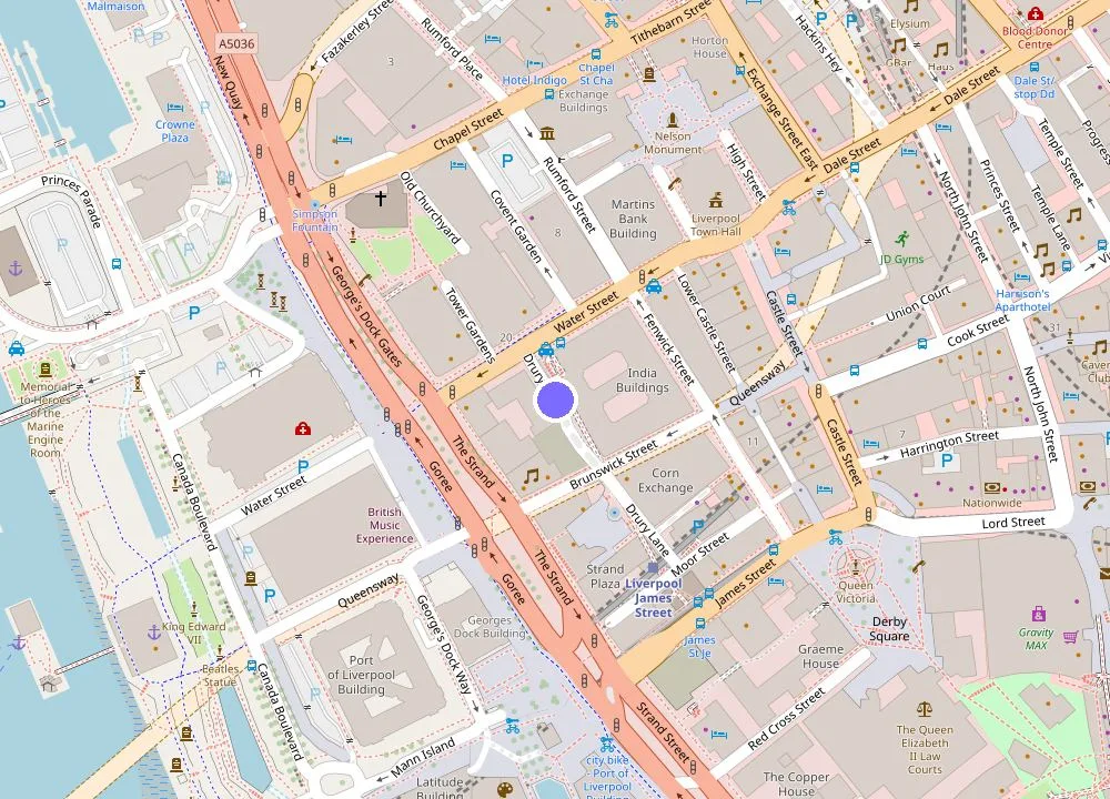 Map: Staycity Aparthotels Liverpool Waterfront